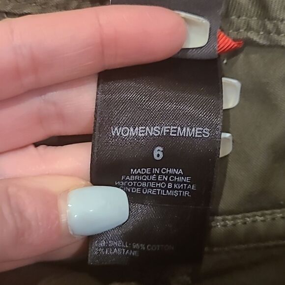 The‎ North face army green cotton tie Bermuda shorts size 6 - Picture 4 of 8